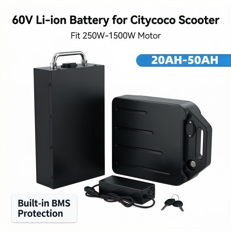 과방전 보호 기능이 있는 60V 리튬 배터리, 20Ah - 60V 50Ah Electric Scooter Battery 리뷰 및 가격